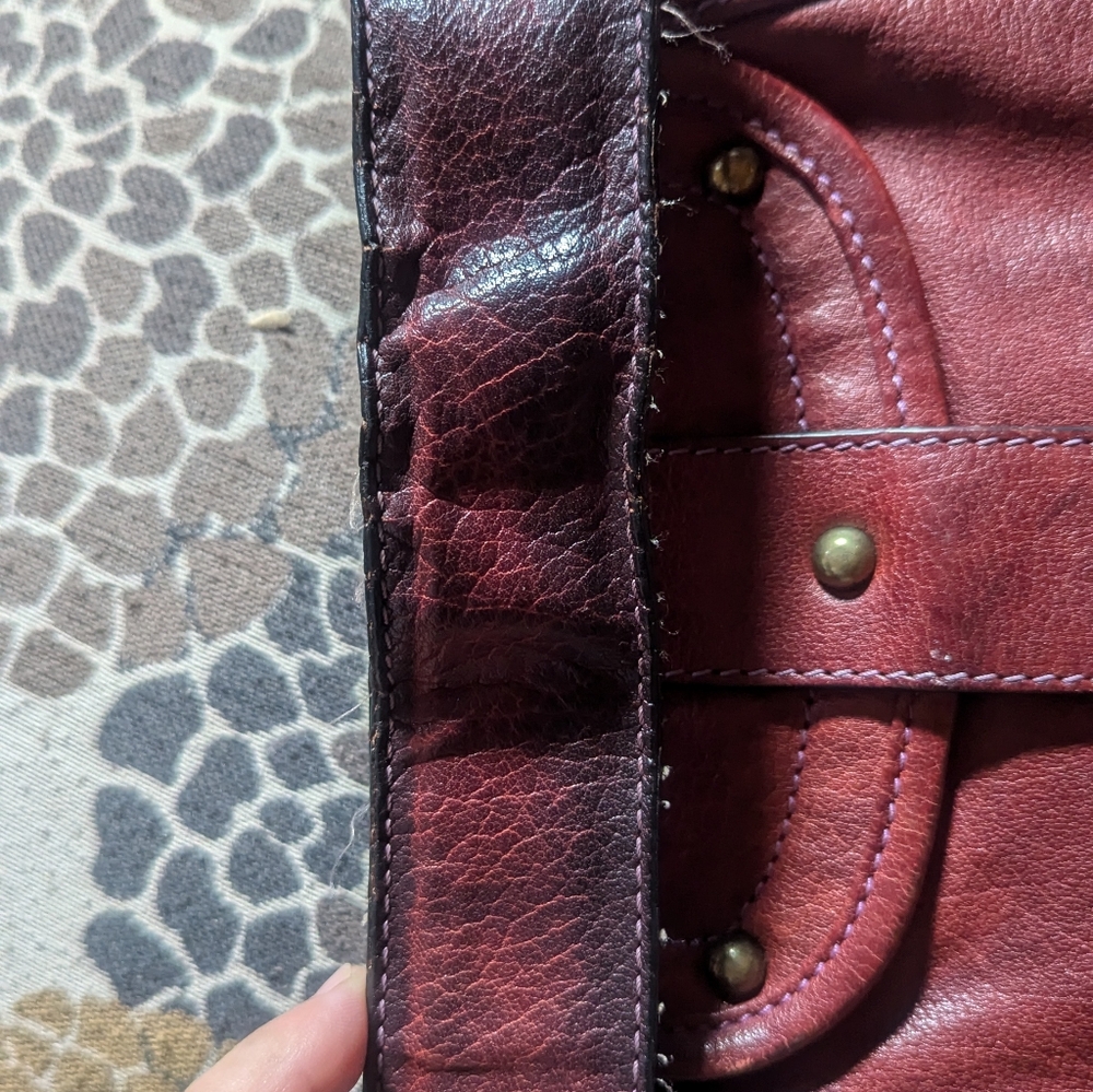 Darling vintage Marc Jacobs burgundy leather bag - Picture 9 of 13